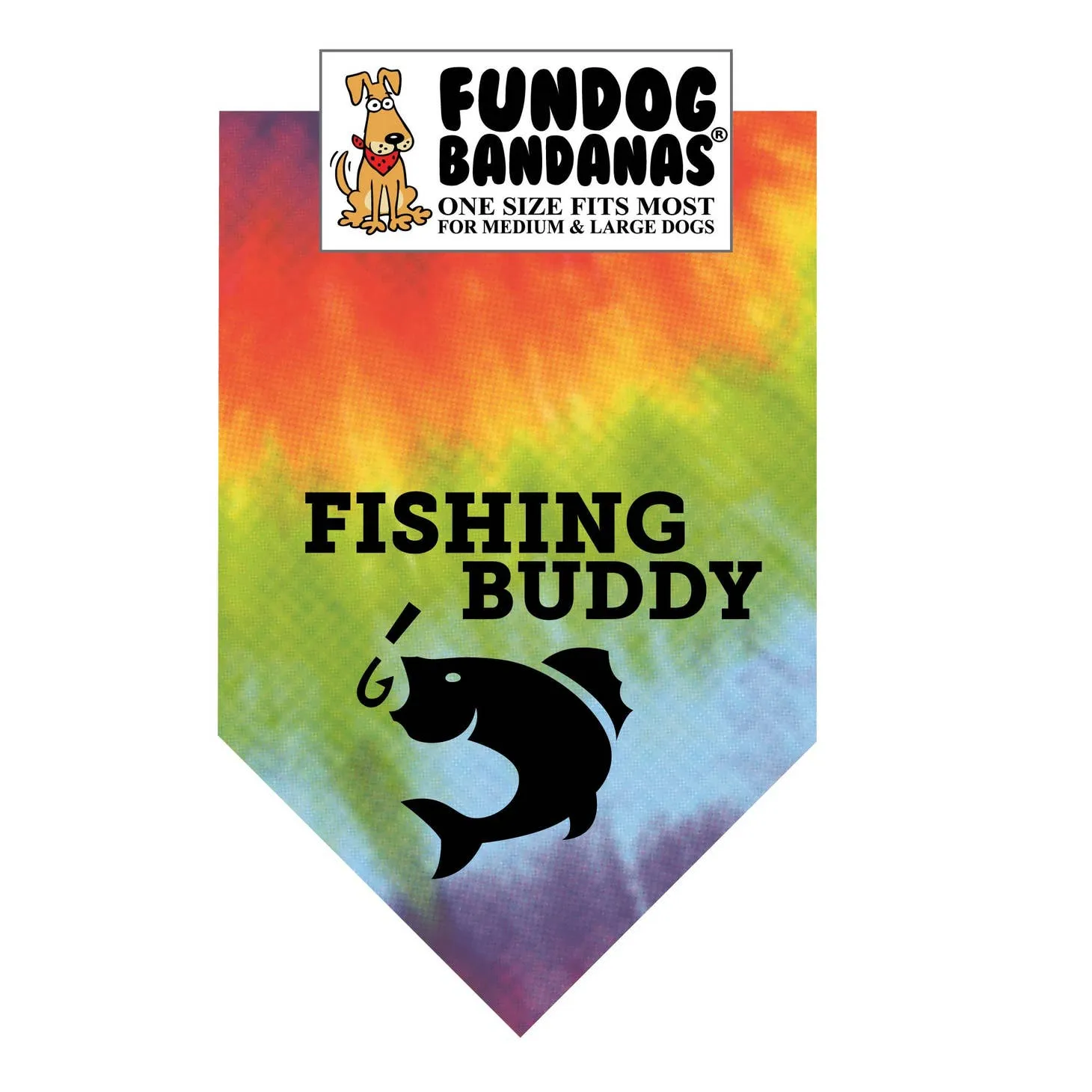 Fishing Buddy Bandana - Assorted Colors-Made in USA
