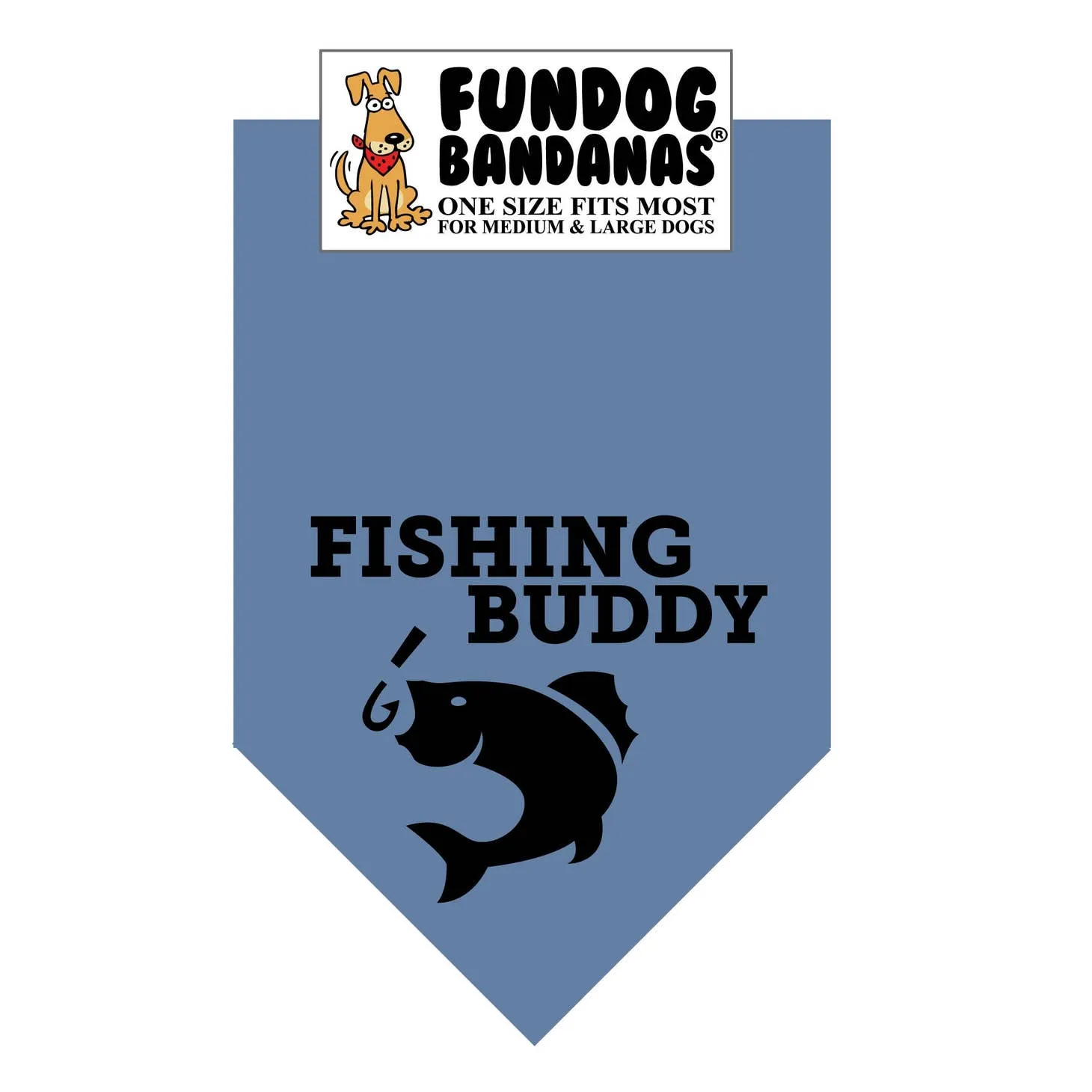 Fishing Buddy Bandana - Assorted Colors-Made in USA