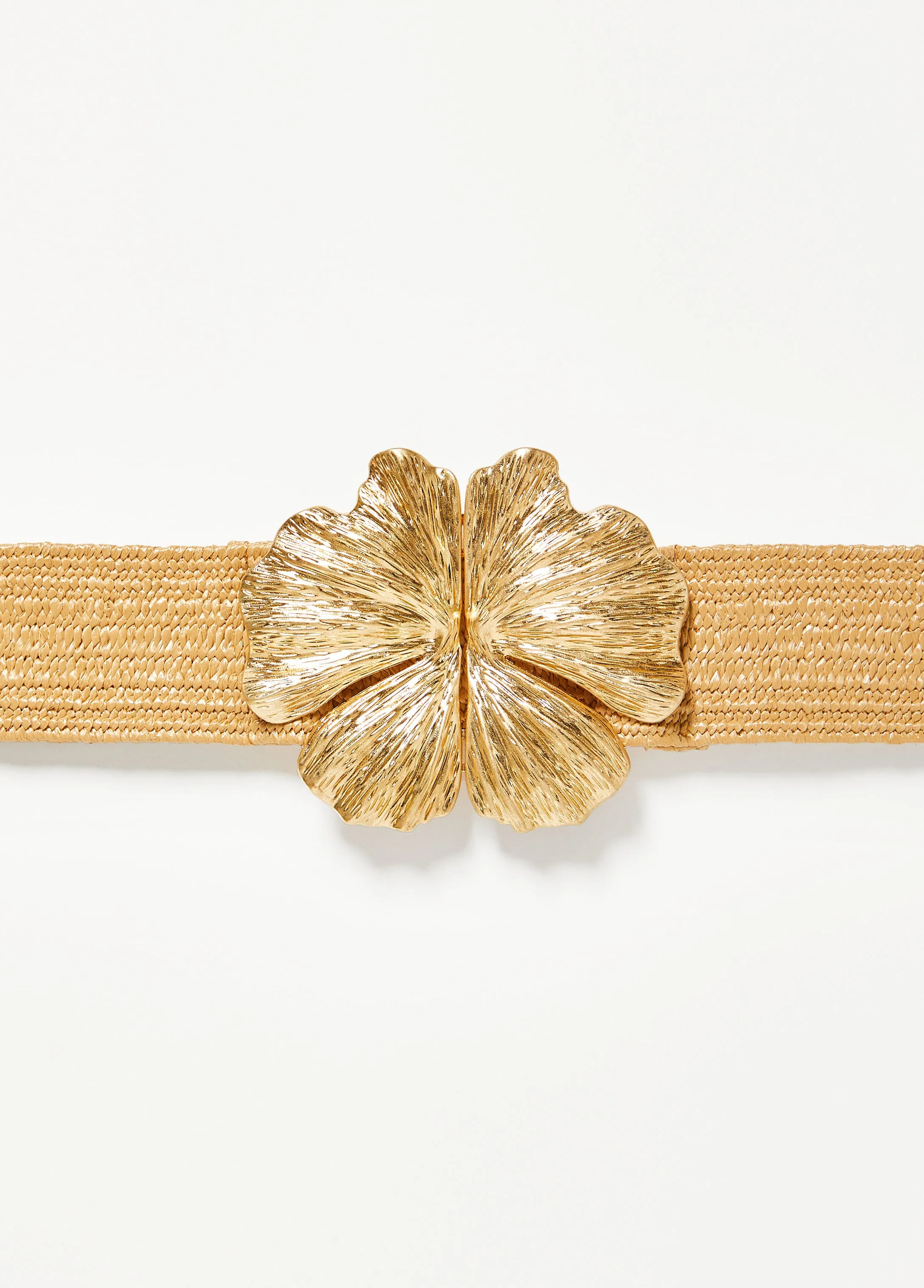 Flower Woven Stretch Belt