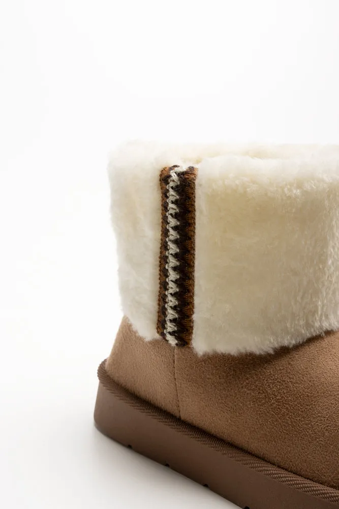 Fur Comfy Boots Natural