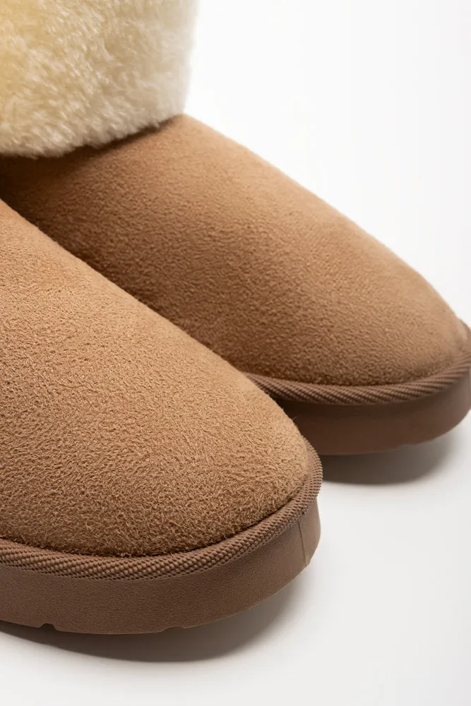 Fur Comfy Boots Natural
