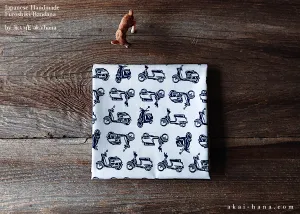 Furoshiki Reusable Fabric Wrap, Bandana, Scooter ⦿fsjf1011