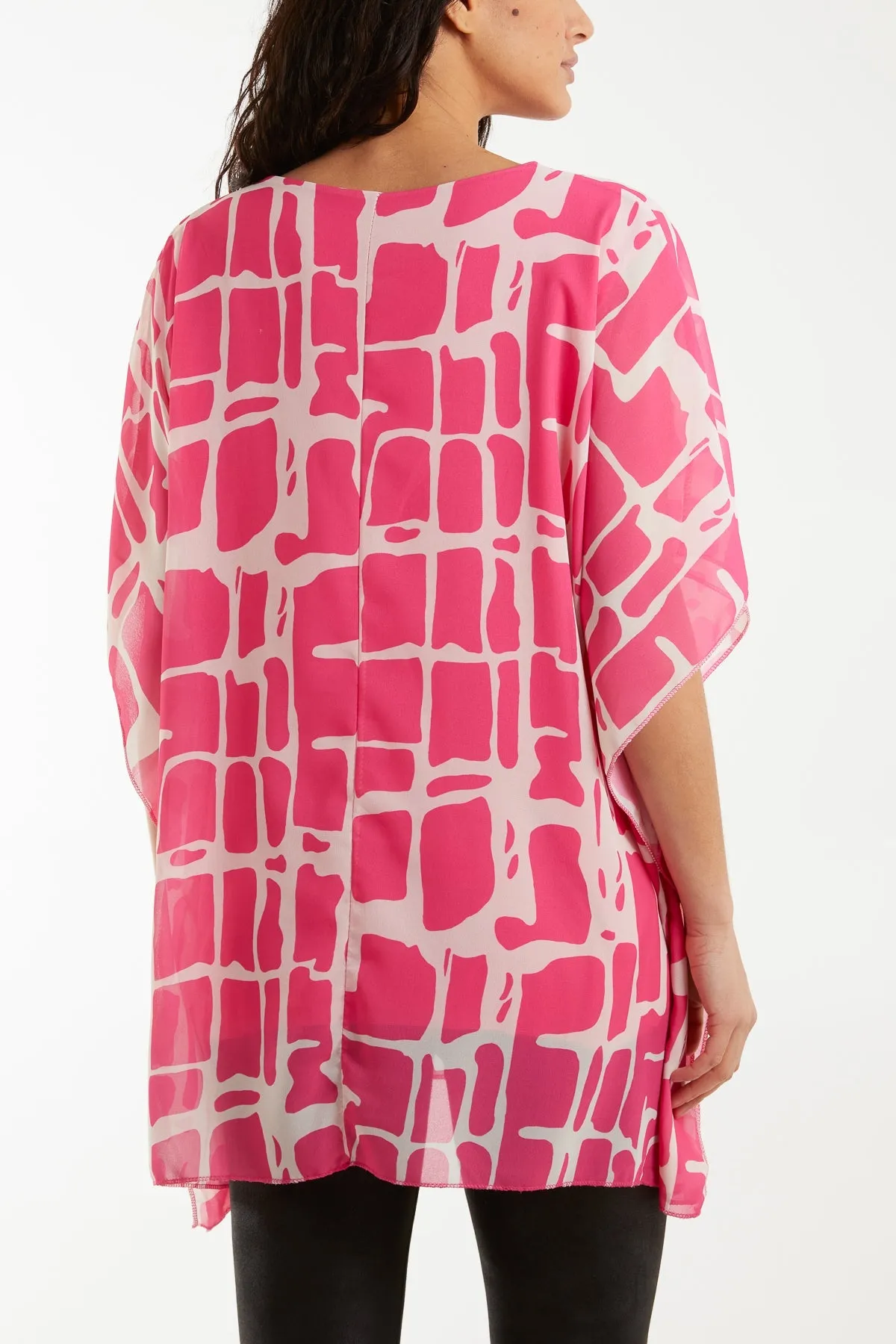 Geometric Print Double Layer Tunic