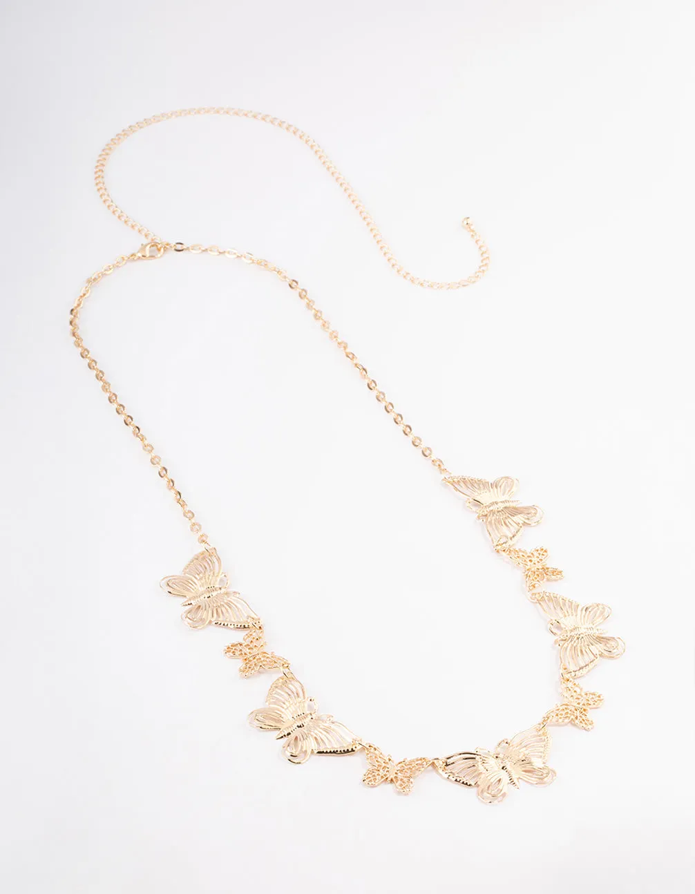 Gold Large Mixed Butterfly Waist Chain