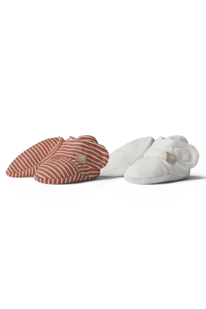 Goumikids - Baby Boots - Clay Stripe and Cloud (2 Pack)
