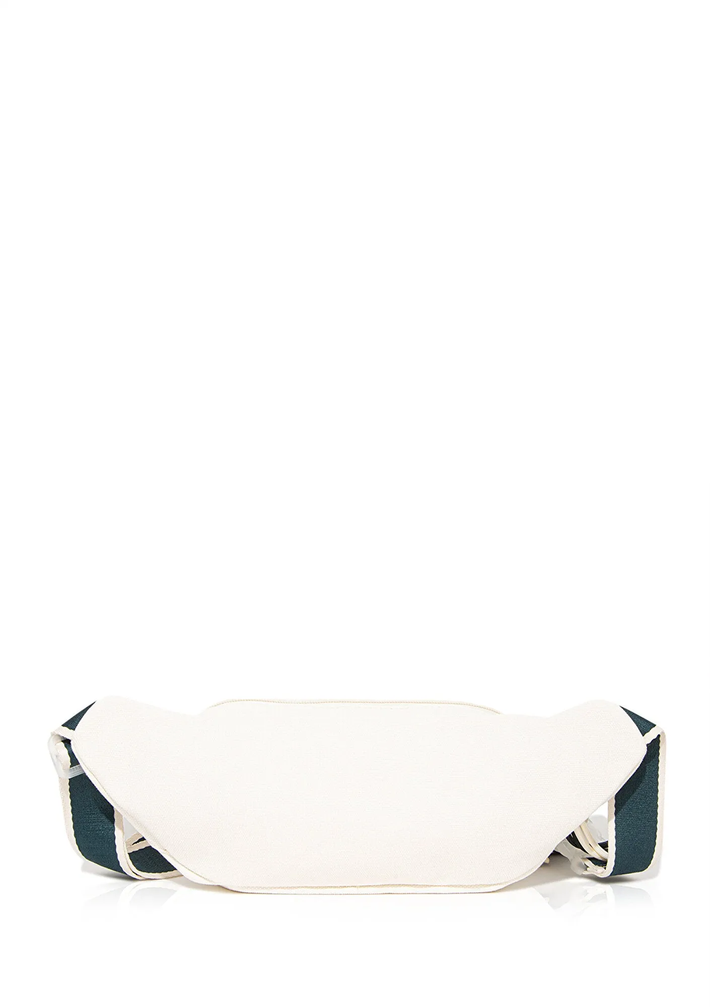 Green Detailed White Belt Bag