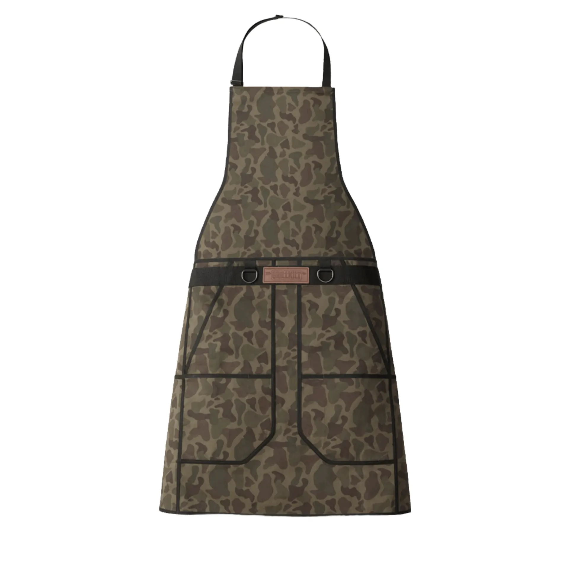 GRILLKILT | Grilling Apron With Bib | Vintage Camo