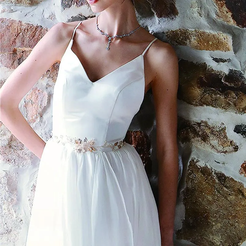 Hand-studded Sashes  Imitation Pearl Waist Chain Wedding Jewelry