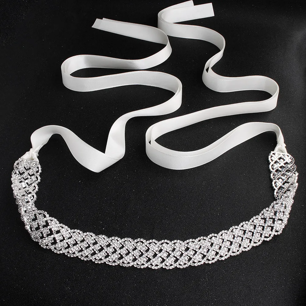 Hand-studded Sashes Wedding Dress Jewelry Brides Belt