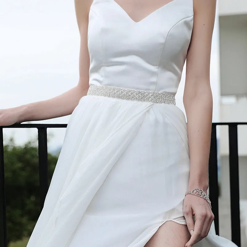 Hand-studded Sashes Wedding Dress Jewelry Brides Belt