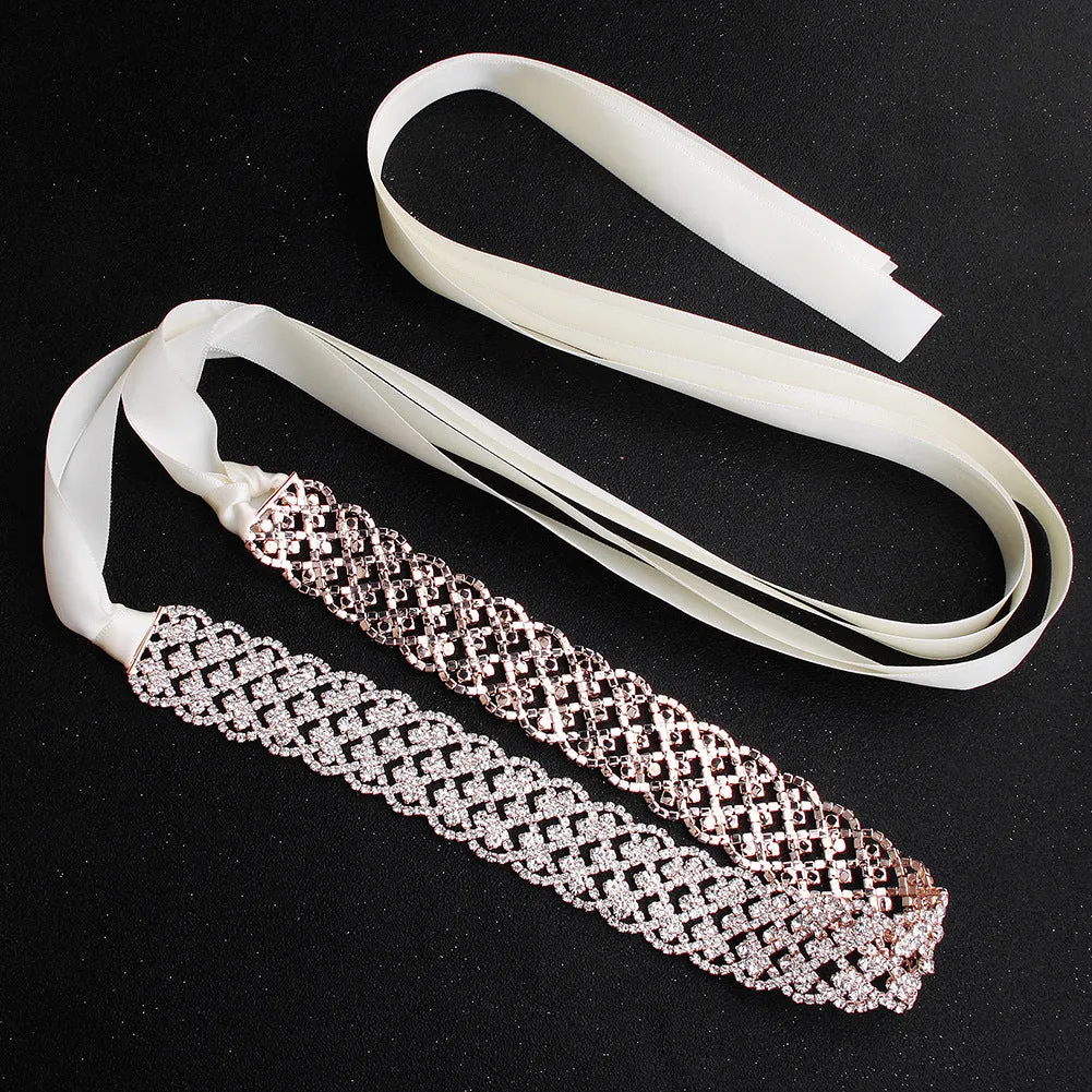 Hand-studded Sashes Wedding Dress Jewelry Brides Belt
