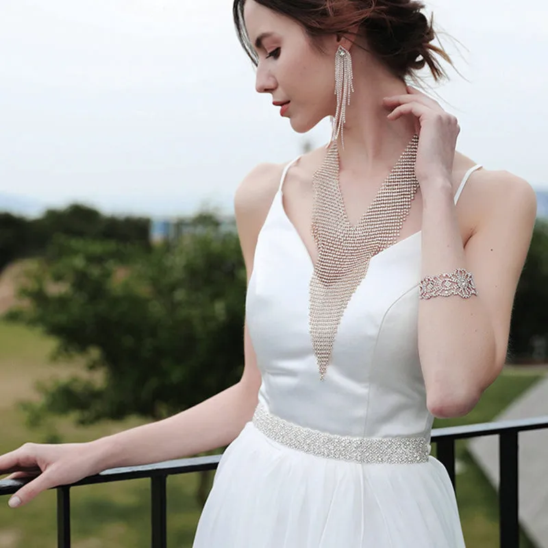 Hand-studded Sashes Wedding Dress Jewelry Brides Belt