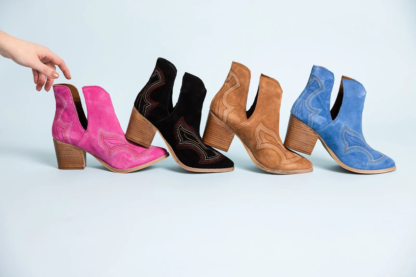 Hazel Blues® |  Journee Ankle Boots in Black