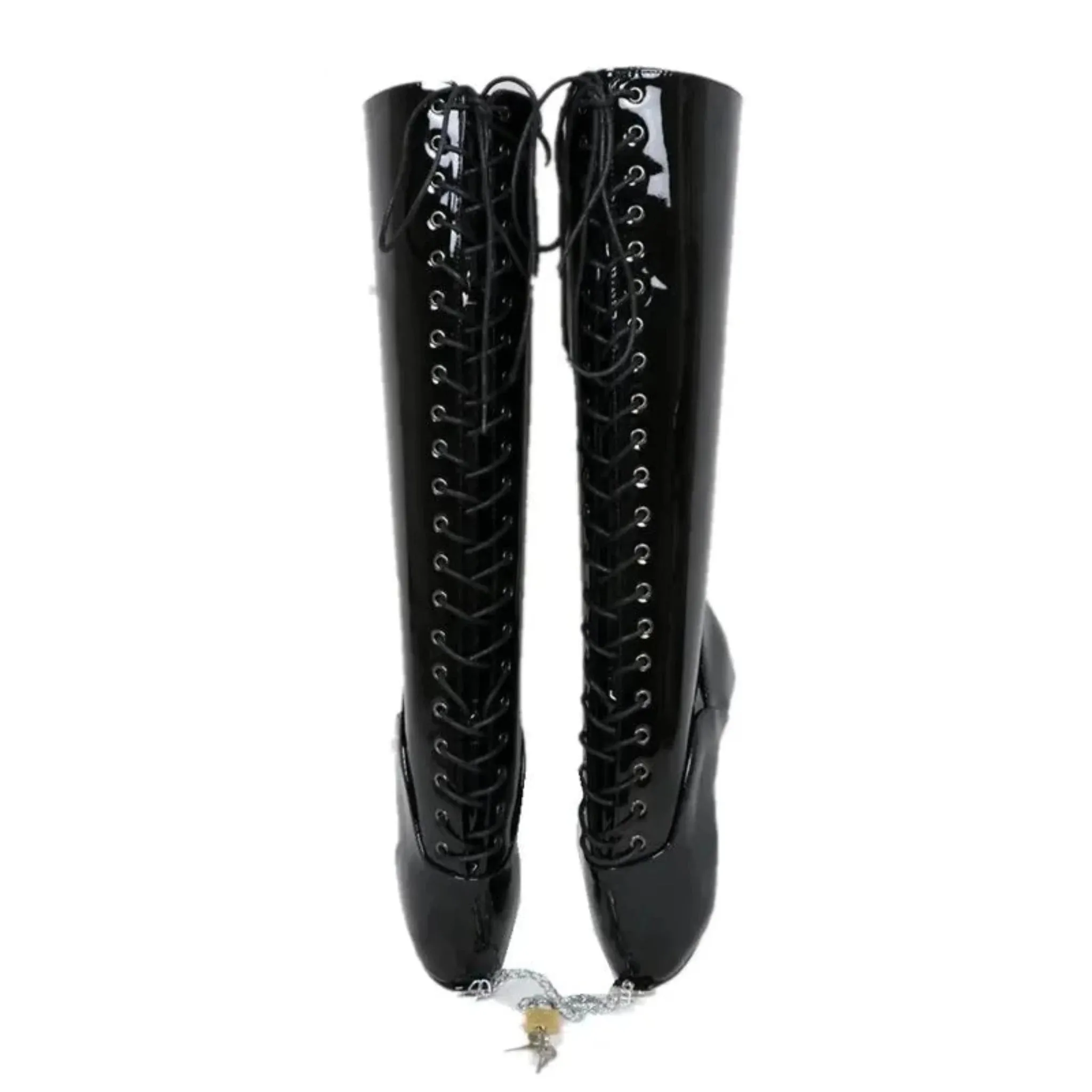 Heelless Ballet Shoe With Lockable Chain Boots