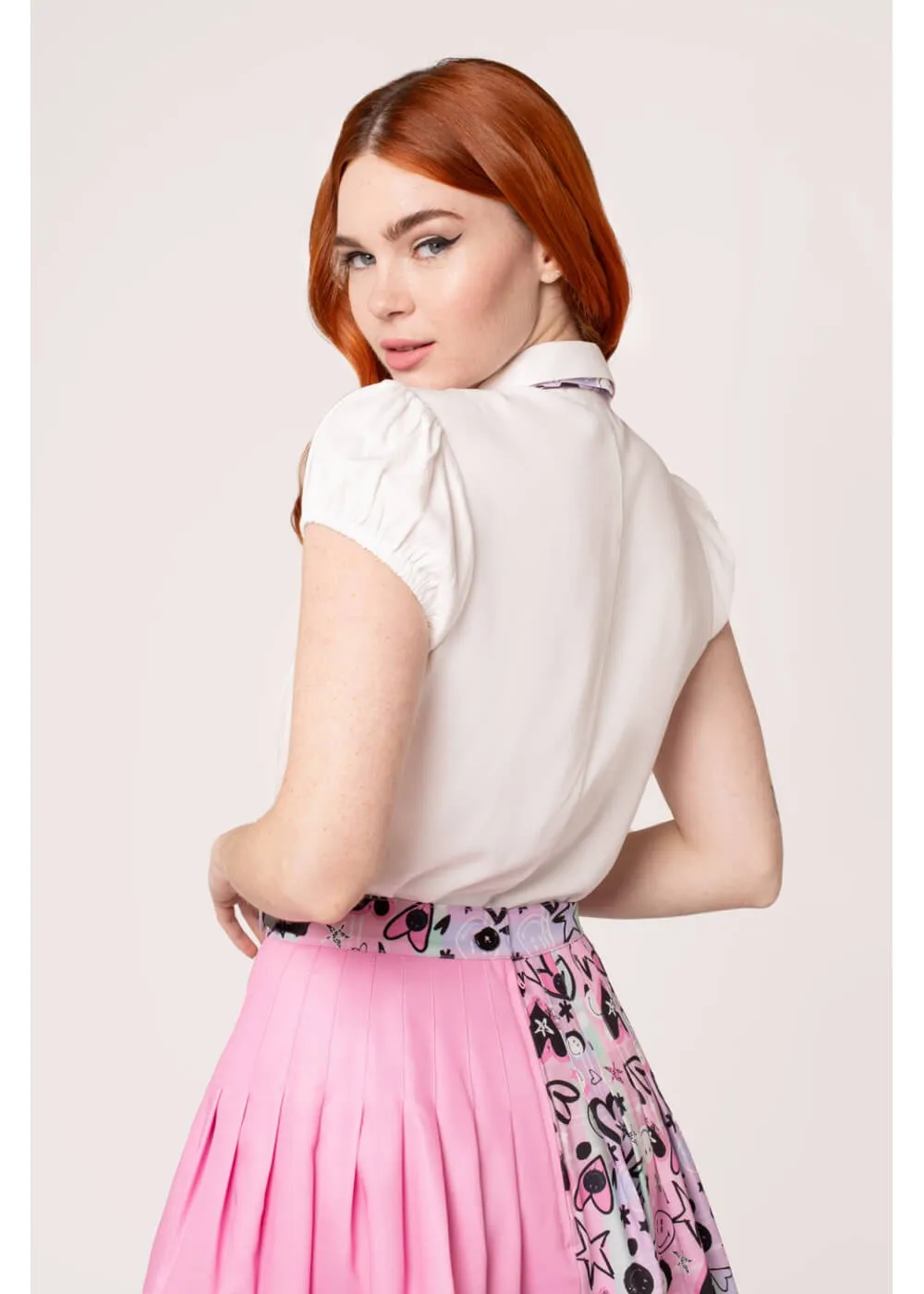 Hell Bunny x Smiley Robbie Blouse Multi Colour