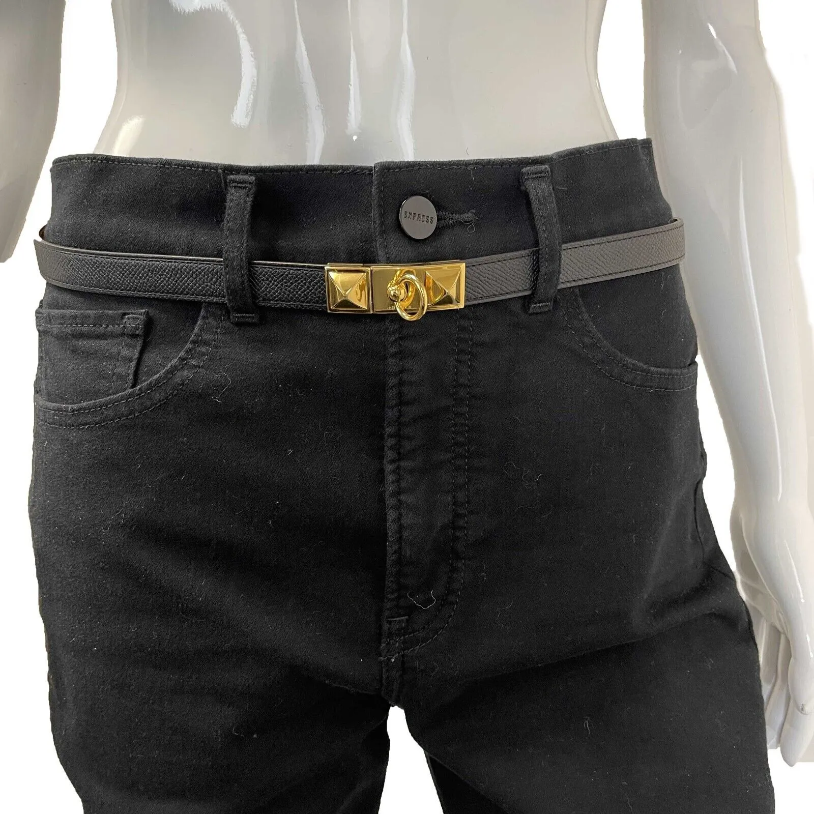 Hermes Epsom Rivale 18 Black Belt Adjustable Size