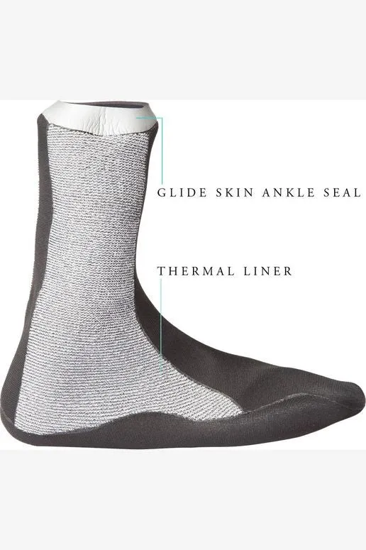 HIGH SEAS 3MM SPLIT TOE BOOTIE - BLACK