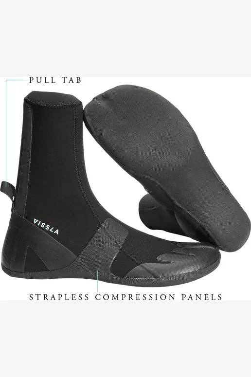 HIGH SEAS 3MM SPLIT TOE BOOTIE - BLACK
