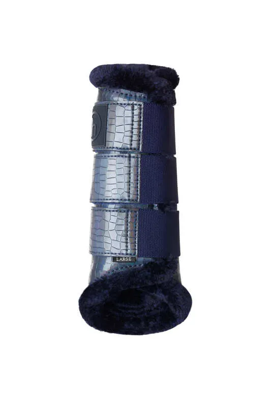 Horze Ice Water Holigram Brushing Boots Blue Depth