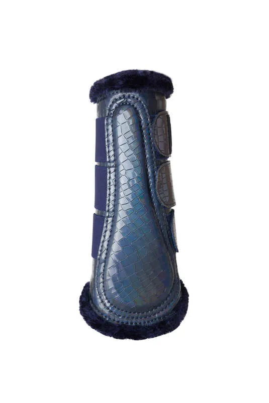 Horze Ice Water Holigram Brushing Boots Blue Depth
