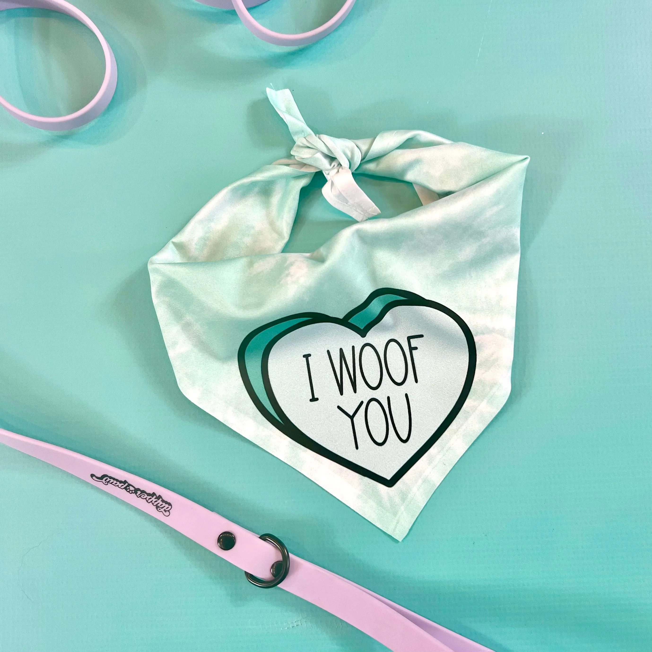 I Woof You | Convo Hearts Bandana