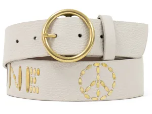 Imagine Peace Circle Buckle 1.75" Belt