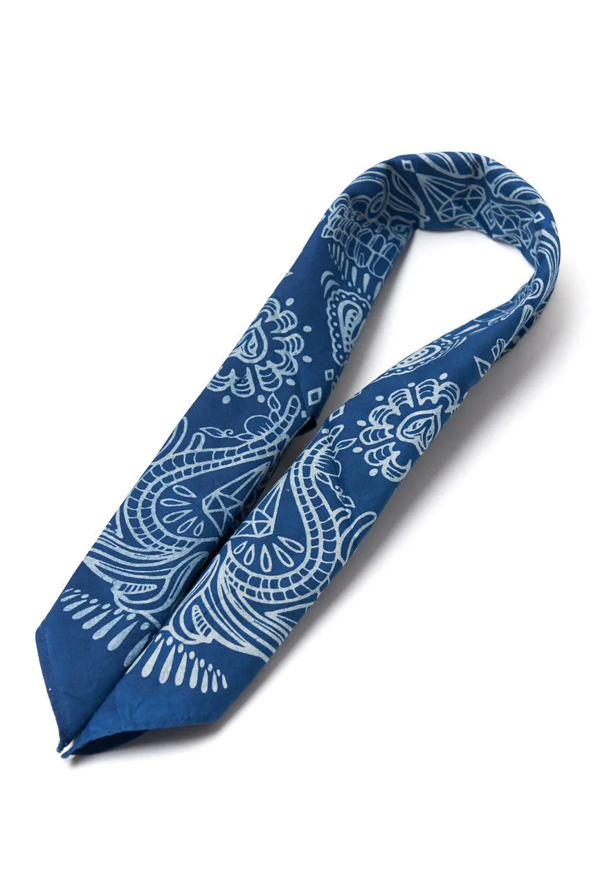 Indigo People Skull Bandana