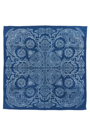 Indigo People Skull Bandana