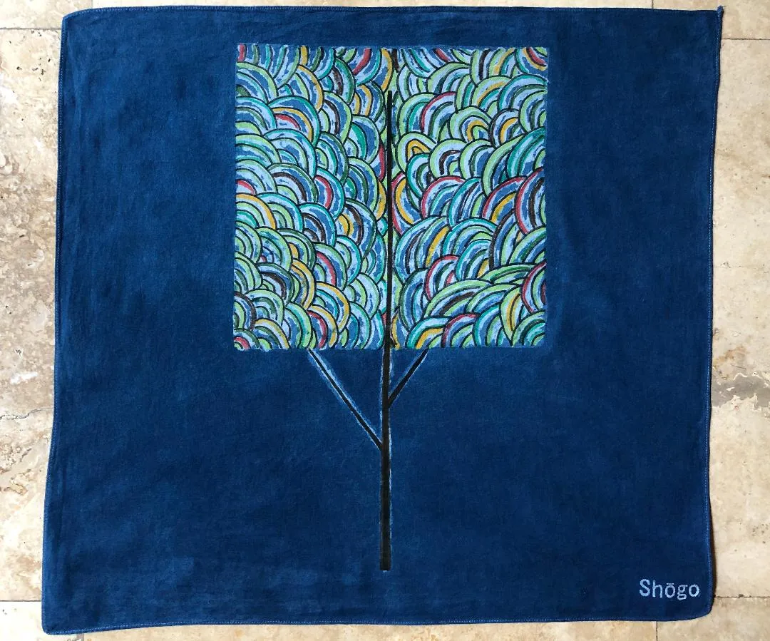 Indigo Shibori Bandanas.