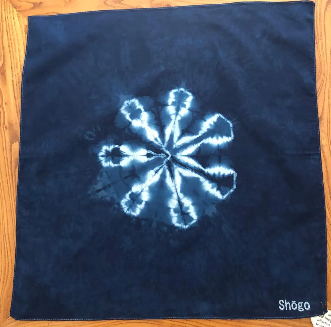 Indigo Shibori Bandanas.
