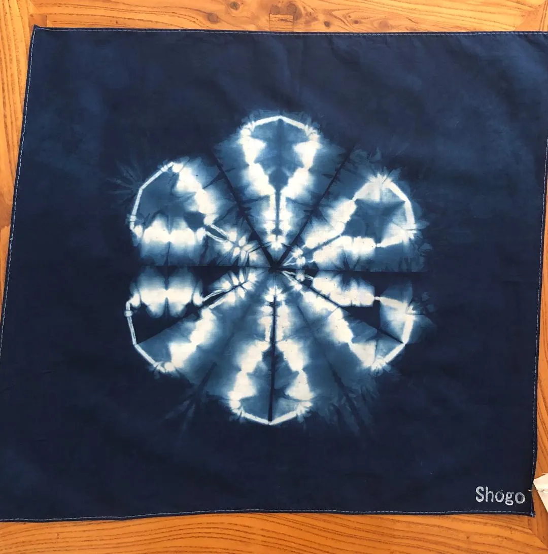 Indigo Shibori Bandanas.