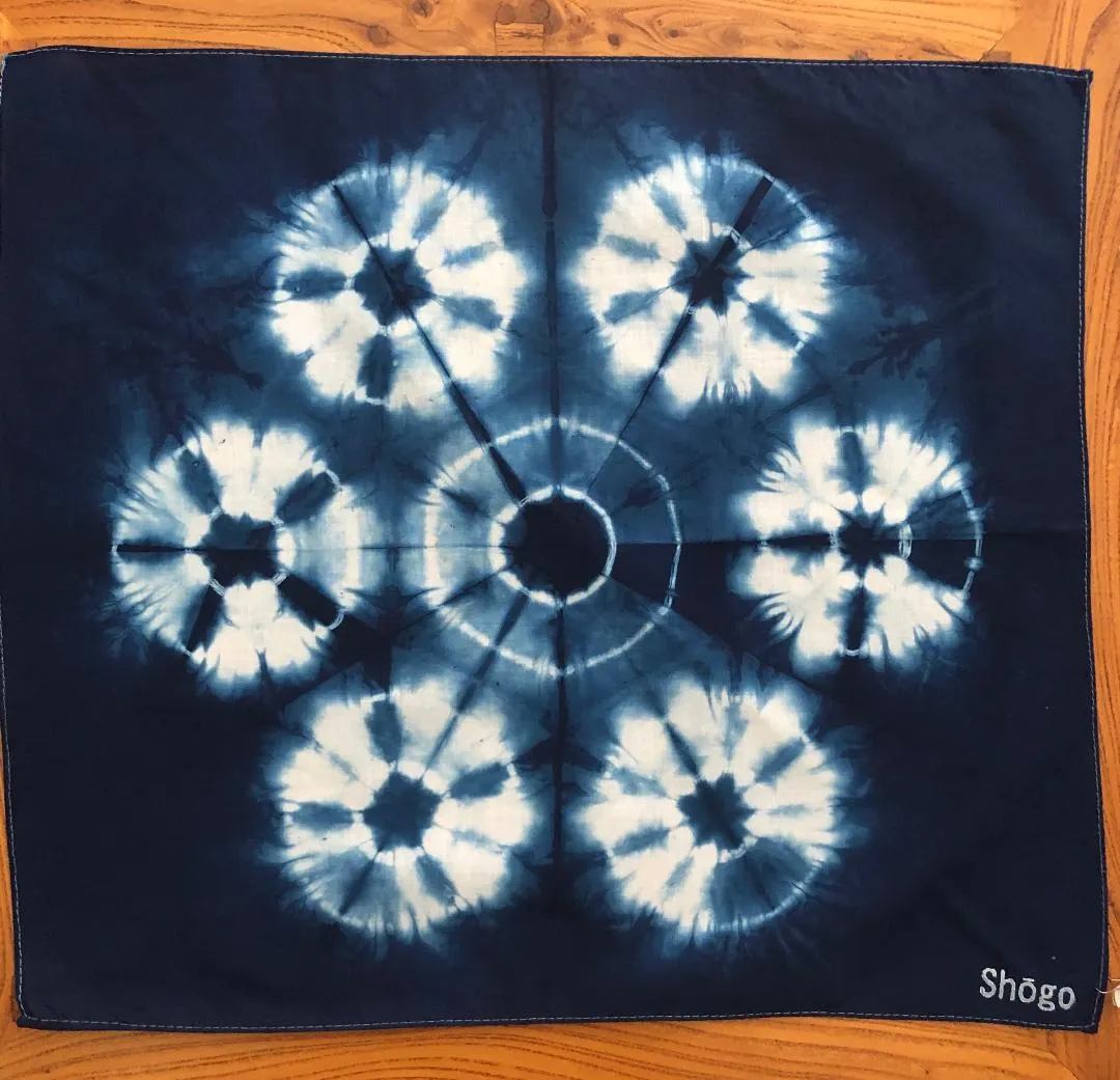 Indigo Shibori Bandanas.
