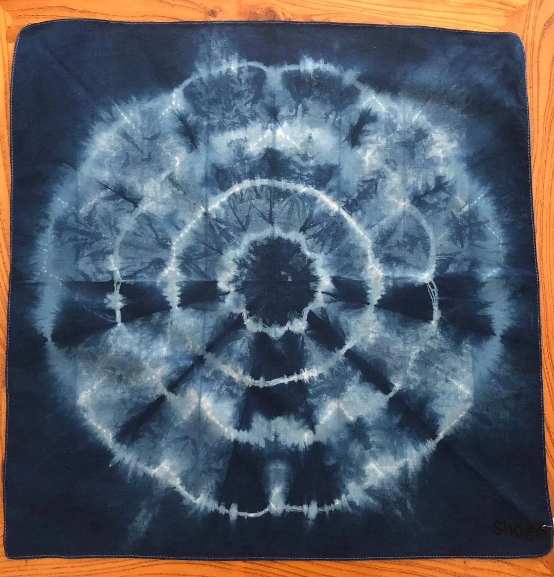 Indigo Shibori Bandanas.
