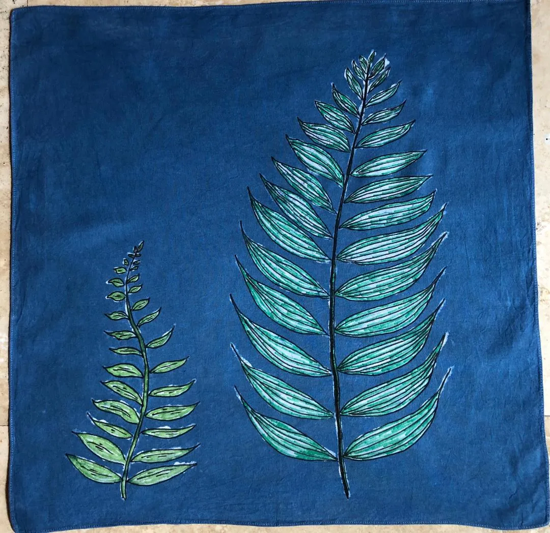 Indigo Shibori Bandanas.