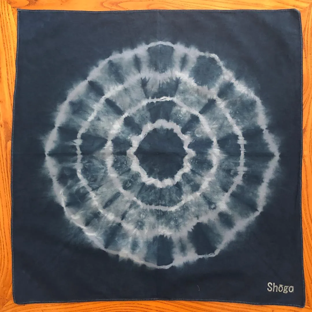 Indigo Shibori Bandanas.