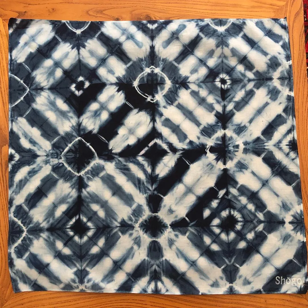 Indigo Shibori Bandanas.