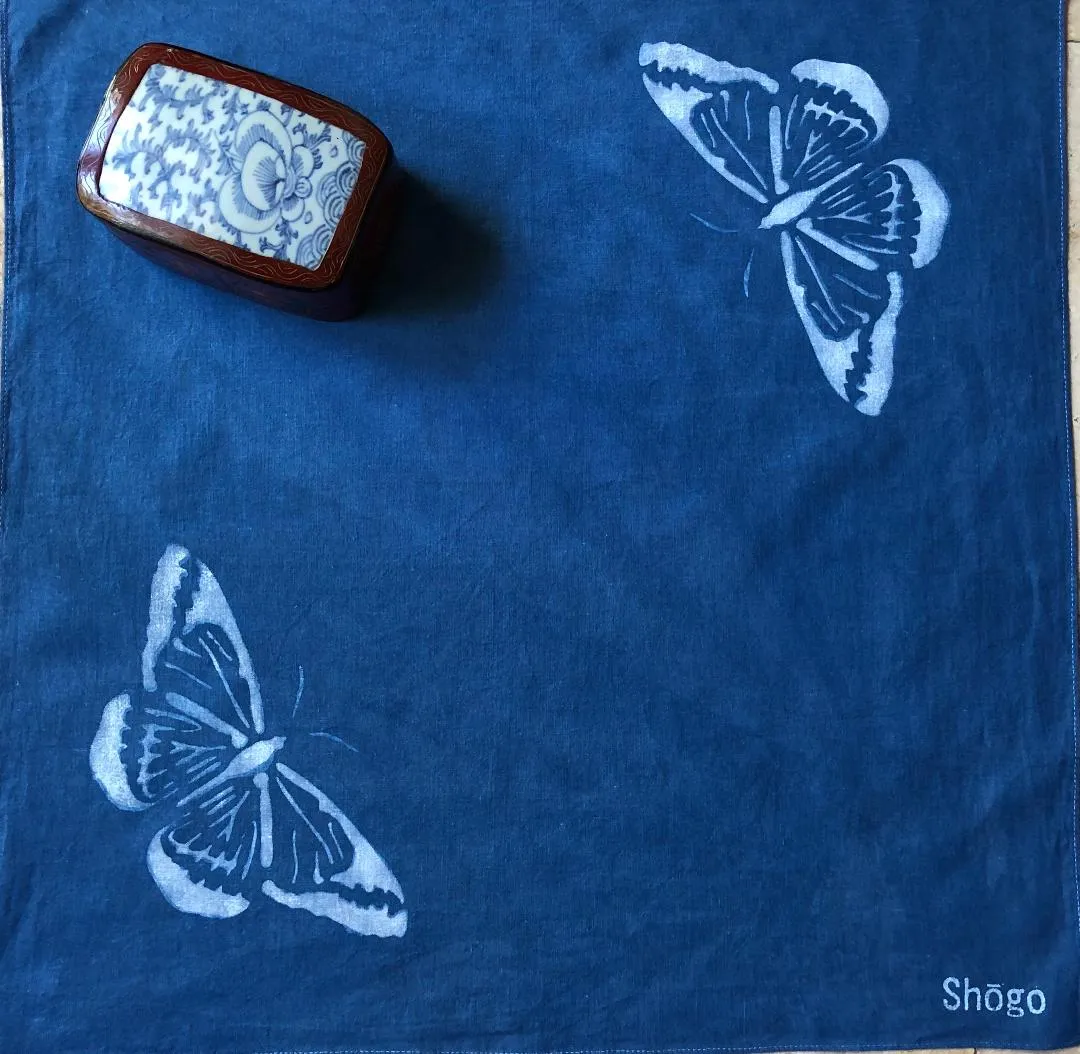 Indigo Shibori Bandanas.