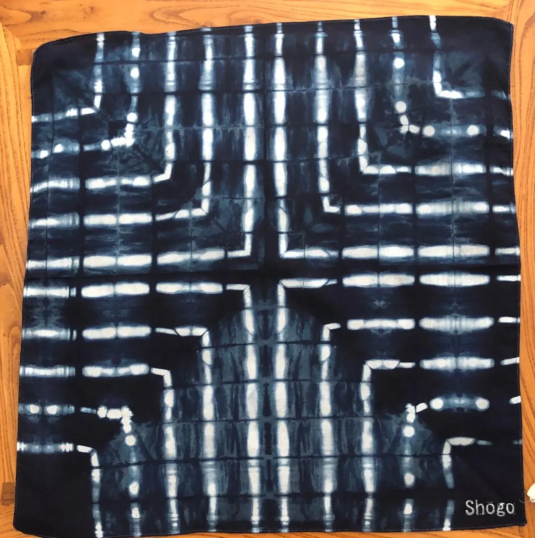 Indigo Shibori Bandanas.
