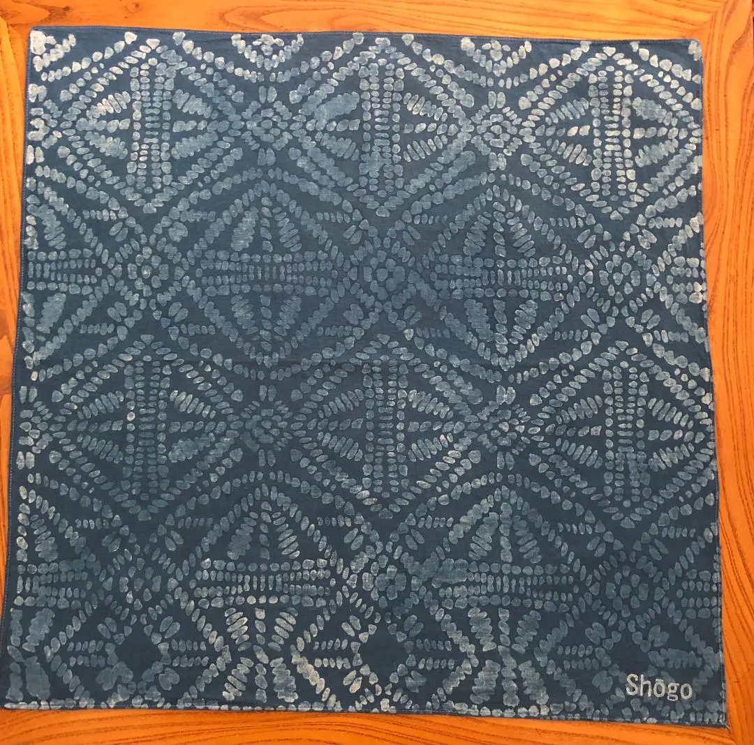 Indigo Shibori Bandanas.