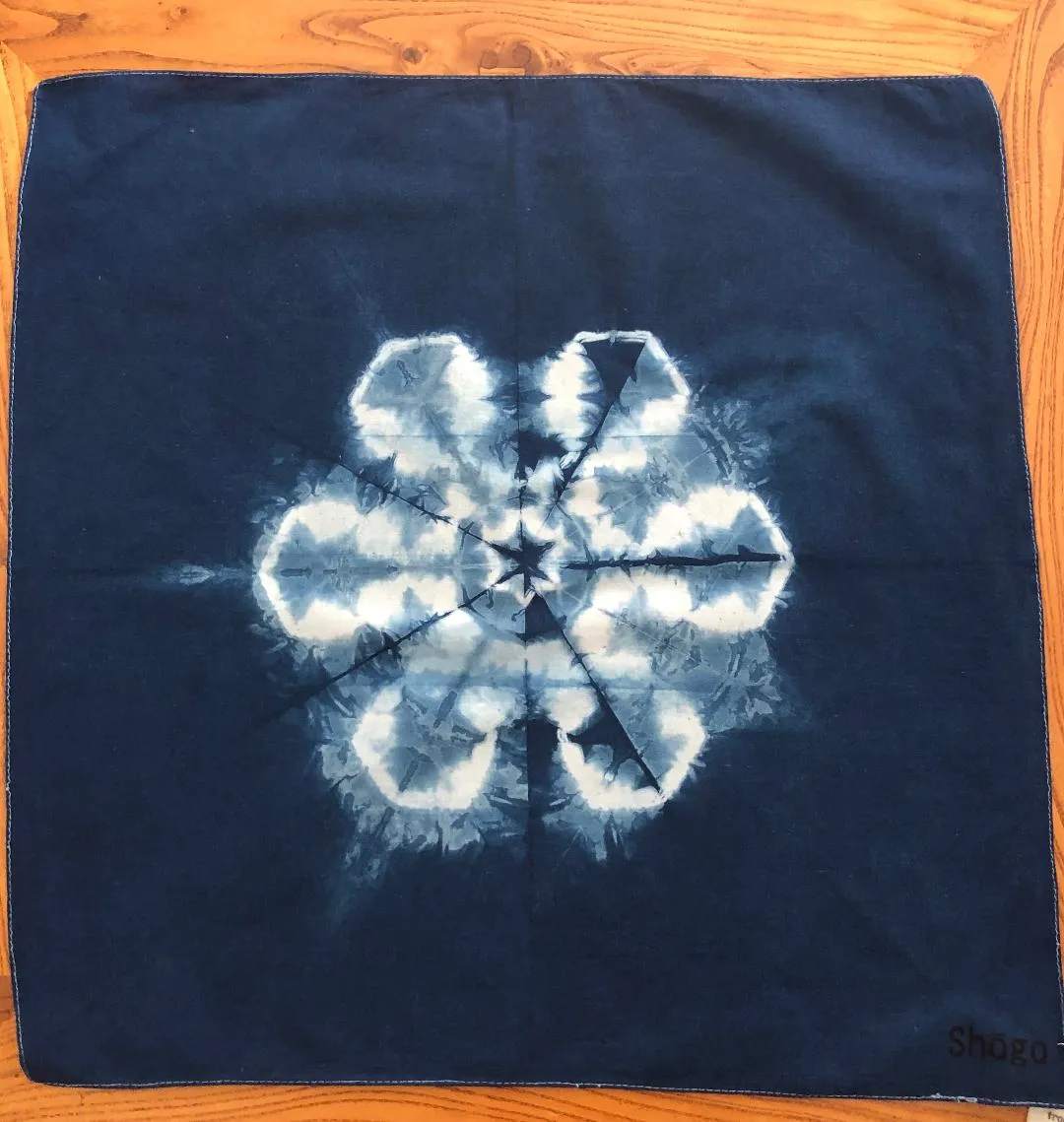 Indigo Shibori Bandanas.