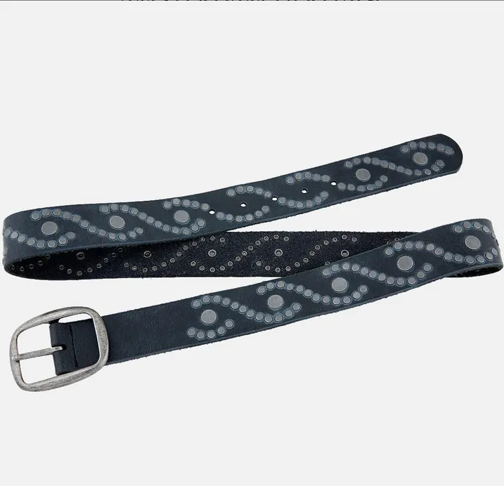 Irena Studded Leather Belt