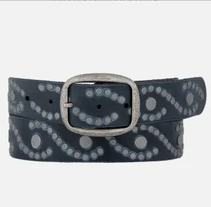 Irena Studded Leather Belt