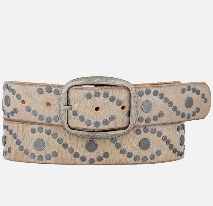 Irena Studded Leather Belt