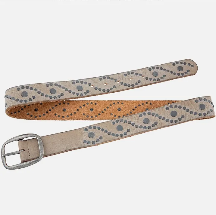 Irena Studded Leather Belt