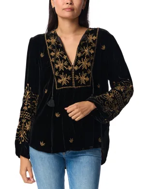Johnny Was Palmira Curved Hem Prairie Blouse J10323-8