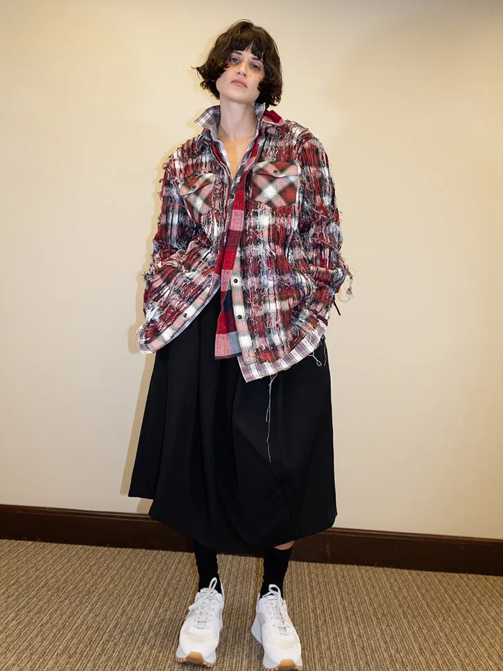 JRAT 3B Long Sleeve Button Up (Red Plaid, Red Buffalo Check, Red Plaid)