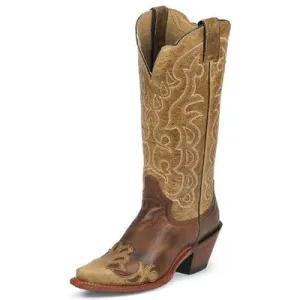 Justin L4337 Ladies Fashion Western Boot with Moka Damiana Cowhide Foot