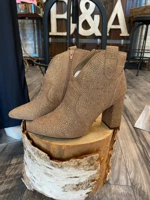 Kacey Gold Booties