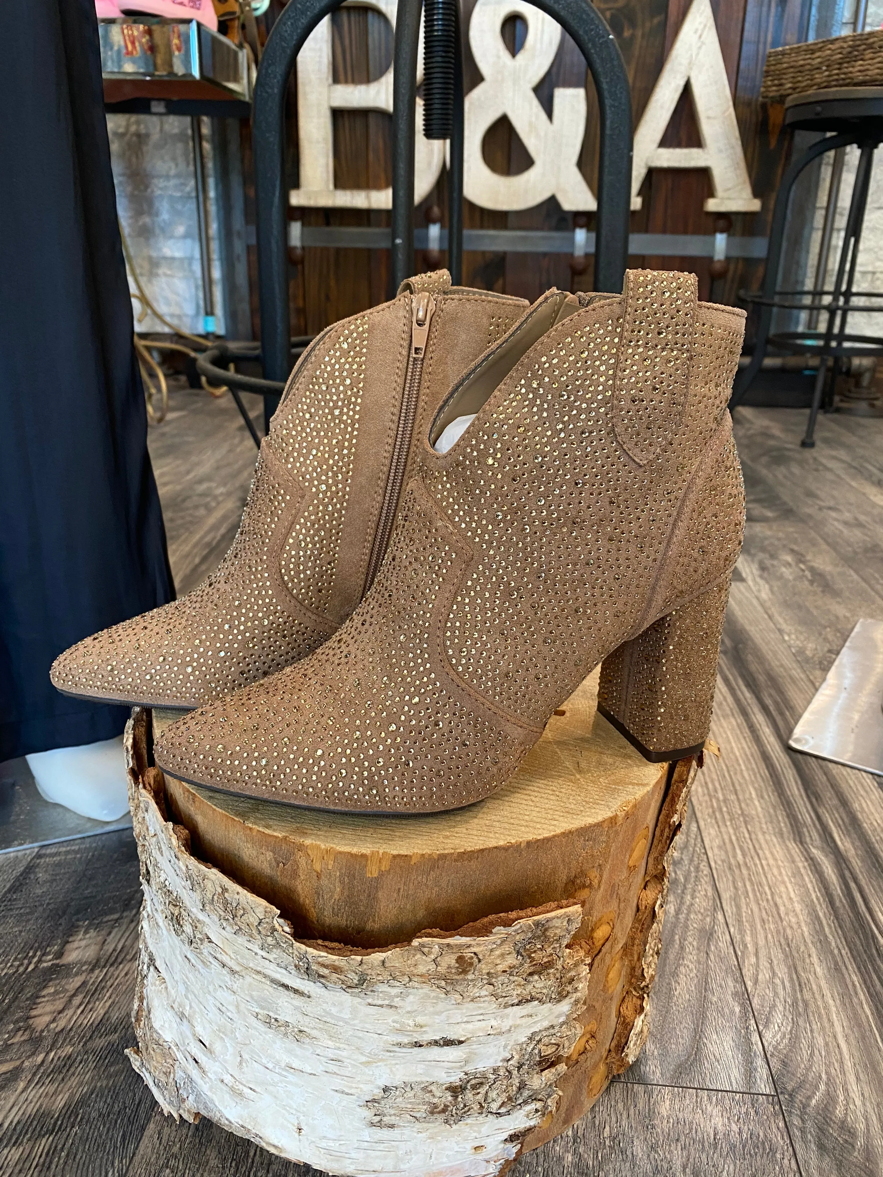Kacey Gold Booties