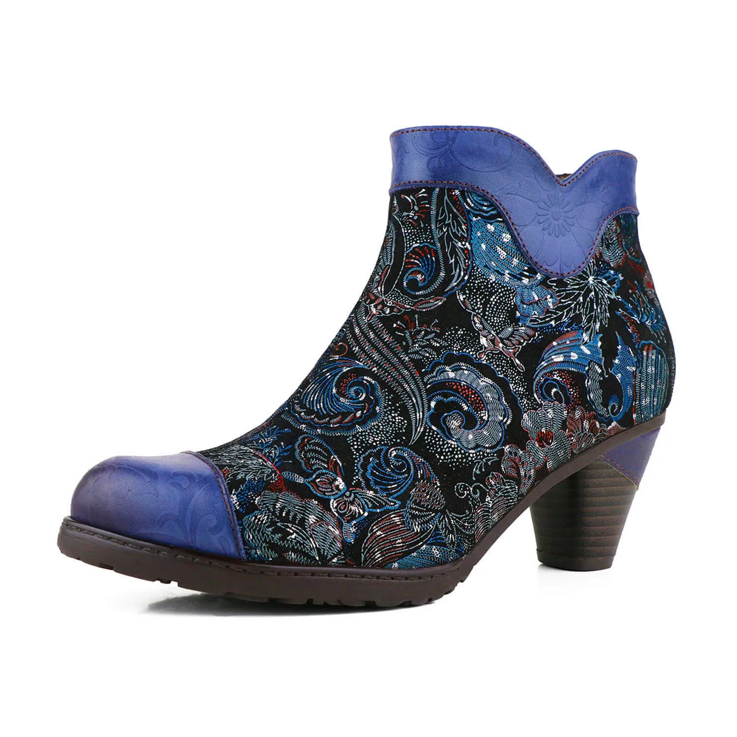 Kimora Vintage Genuine Leather Ankle Boots